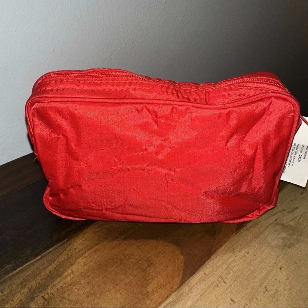 Vintage Coca Cola Sports Club Red Travel Toiletry Bag PackIt Style D3037 New - Picture 5 of 7